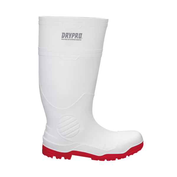 Bota Industrial sin Casco Suela Nitrilo PRO5 DryPro Blanco/Rojo DP550 - 0