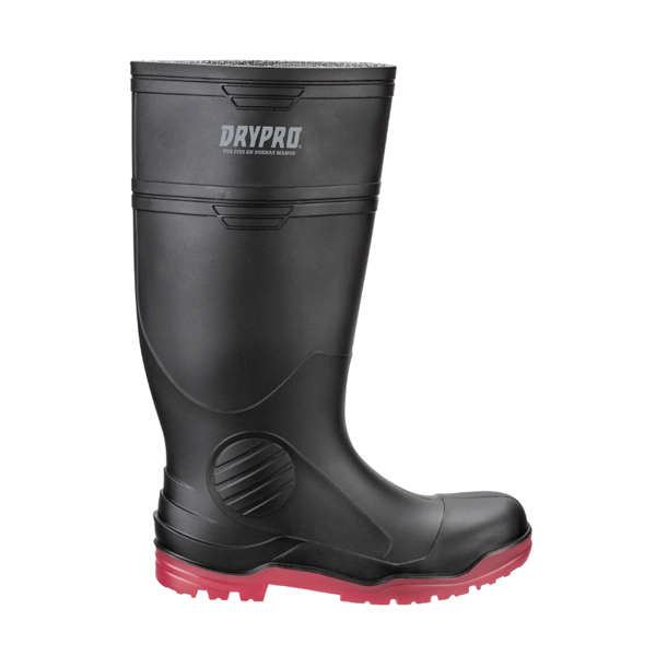 BOTA INDUSTRIAL SIN CASCO SUELA NITRILO PRO5 DRYPRO NEGRO/ROJO DP500