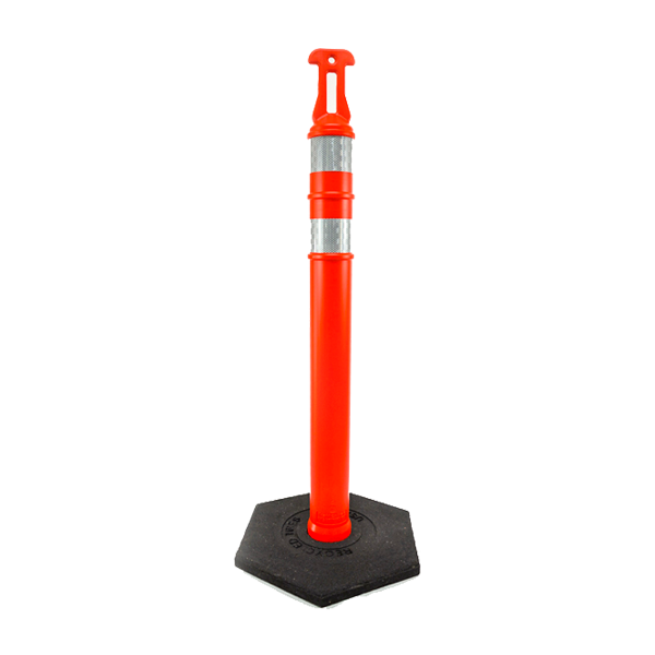 Poste de Seguridad con Reflejante Traffic-Pak Naranja 93001-1008 42" - 0