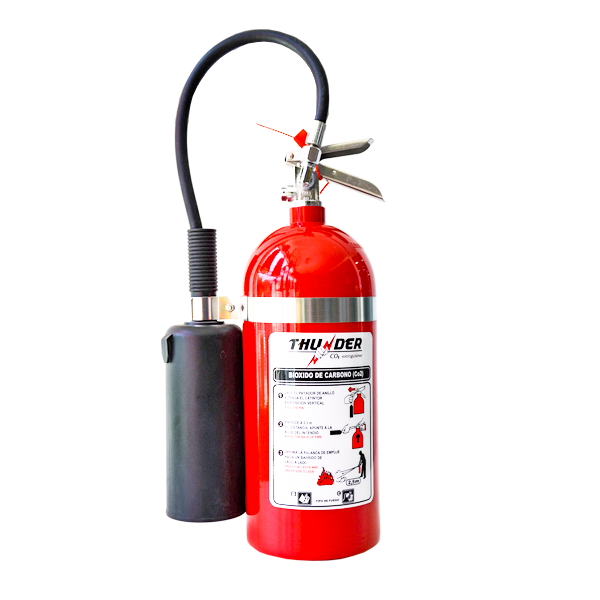 Extintor Cilindro de Aluminio de CO2 Rojo … 10 lb - 0