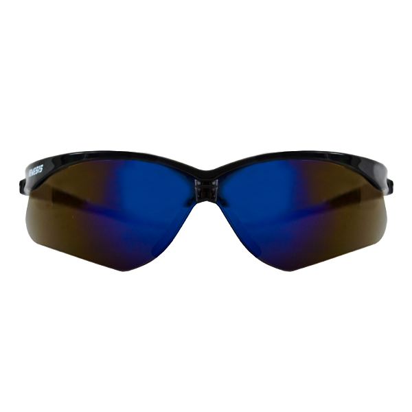 Lente Policarbonato Reflejante con Armazón Negro V30 Nemesis KleenGuard Blue Mirror 14481 … - 0
