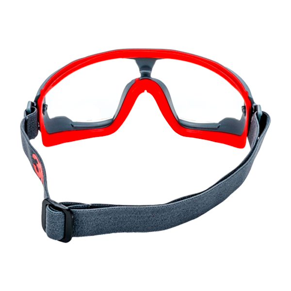 Goggle Policarbonato Armazón Gris/Rojo Ventilación Indirecta con Antiempañante Scotchgard Serie 500 GG501SGAF GoggleGear 3M Transparente 70071674967 … - 2
