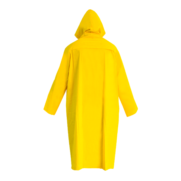 Impermeable PVC/Poliéster Gabardina Larga DermaWear DermaCare Amarillo I-4249 - 1