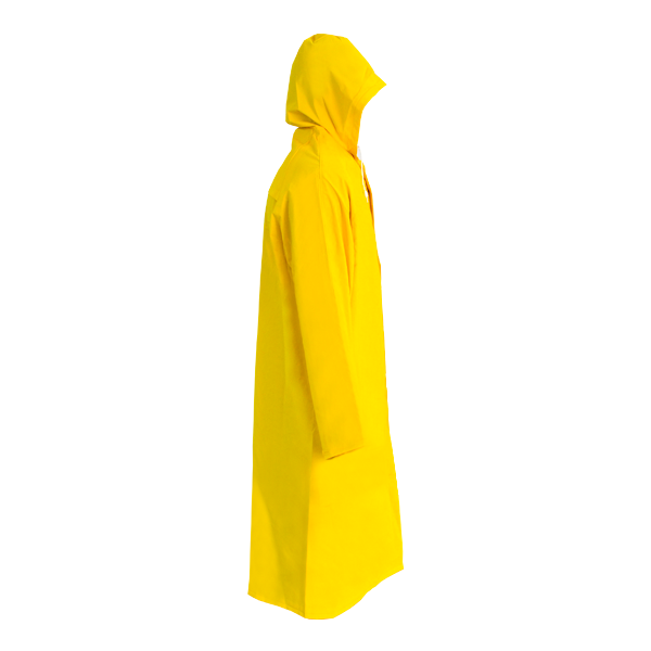 Impermeable PVC/Poliéster Gabardina Larga DermaWear DermaCare Amarillo I-4249 - 2