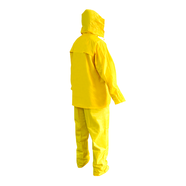 Impermeable Nylon/Poliuretano 2 Pza. DermaWear DermaCare Amarillo I-6022 - 2