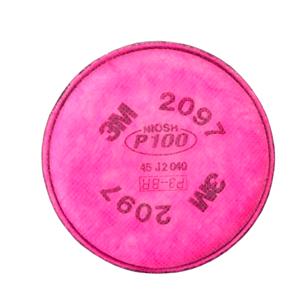 FILTRO POLIPROPILENO PARA VAPORES ORGÁNICOS Y OZONO P100 2097 3M (PIEZA) ROSA 70070710945 …