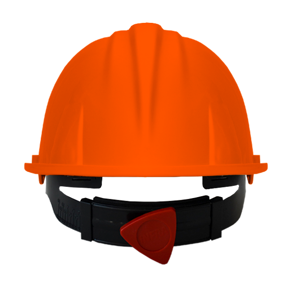 Casco Termoplástico de Seguridad con Suspensión Matraca Infra Naranja 1CP210-4M … - 1