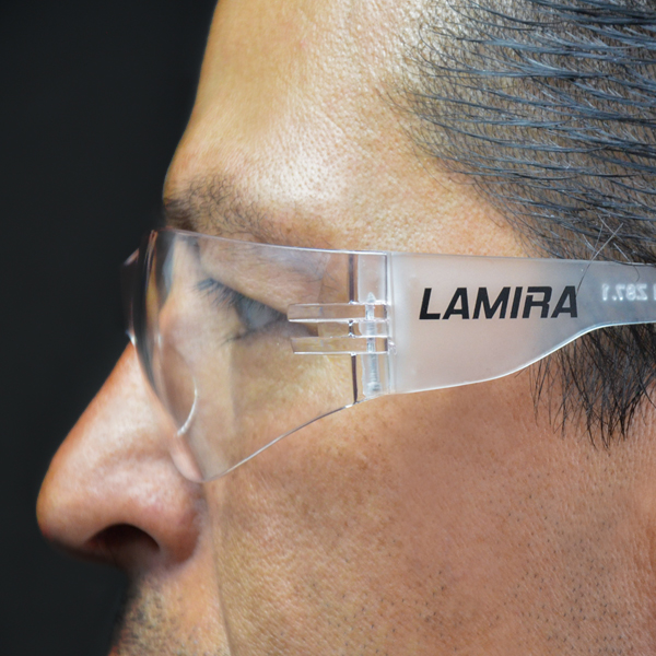 Lente Policarbonato Antimpacto con Protección Panorámica LAMIRA Transparente 2993-CL … - 3
