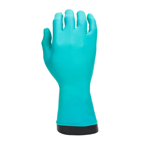 GUANTE NITRILO/NEOPRENO 7.9 MIL CLORADO CON DEDOS TEXTURIZADOS SIN POLVO DESECHABLE MICROFLEX ANSELL (PAQ. CON 50 PZA.) VERDE 93-260
