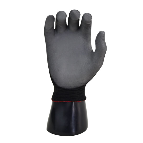 Guante Nylon Recubierto de Poliuretano Resistente a Cortes Nivel A1 HyFlex Ansell (Par) Negro/Gris 11-600N - 1