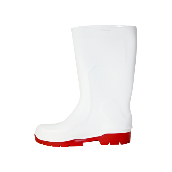 Bota Industrial con Casco Suela Nitrilo para Dama PRO5 DryPro Blanco/Rojo DP553 - 1