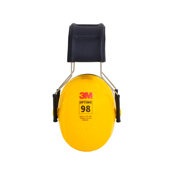 Orejera ABS Tipo Diadema NRR 25 dB H9A Serie 98 Optime PELTOR 3M Amarillo/Negro X001651278 … - 1