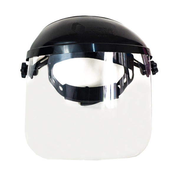 PROTECTOR FACIAL MICA CLARA CON SUSPENSIÓN MATRACA INFRA NEGRO 3PF500T …