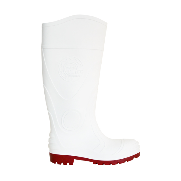 Bota Industrial con Casco de Acero Lasser Pro Rubber Blanco INT - 0