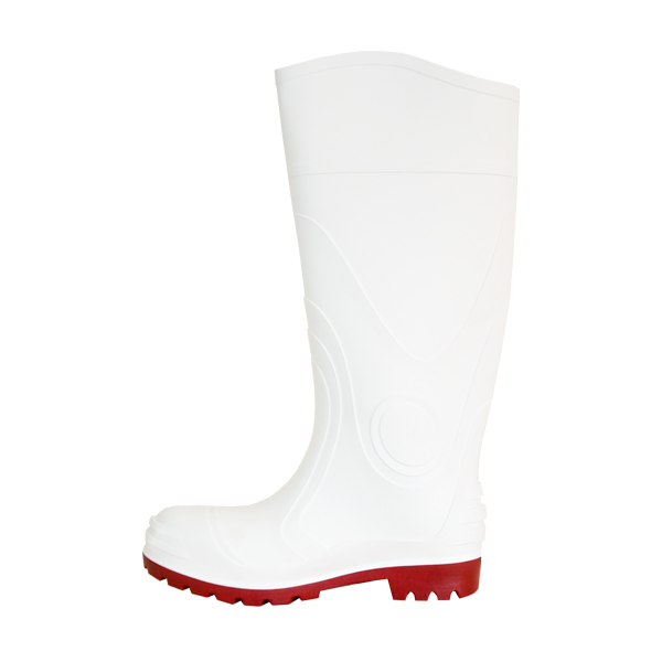 Bota Industrial con Casco de Acero Lasser Pro Rubber Blanco INT - 1