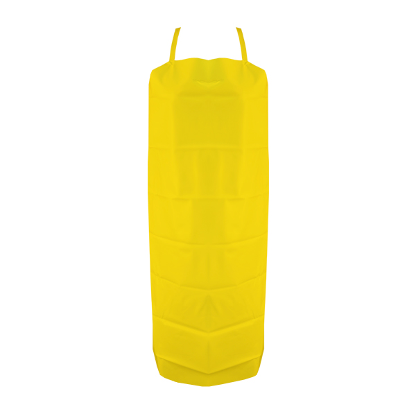 Mandil HRP/PVC Alta Resistencia Calibre 0.25 mm Resistente al Rasgado Jyrsa Amarillo DD-1155AM 90 x 116 cm - 1