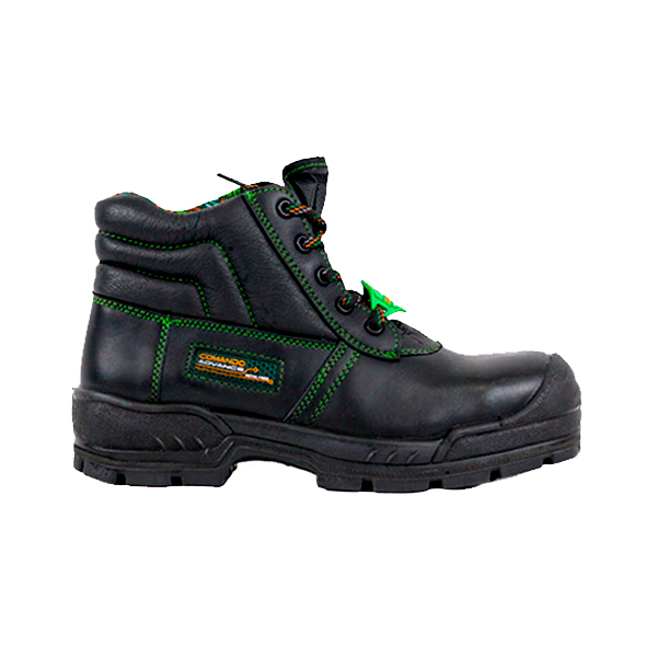 Zapato Borceguí con Casco de Policarbonato Comando Negro 705 PP+D - 0