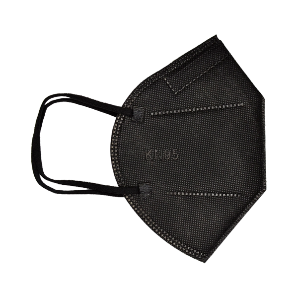 Respirador Desechable para Polvos y Neblinas KN95-N Plegable (Pieza) Negro. - 1
