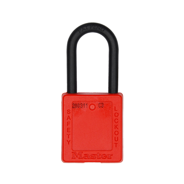 CANDADO DE SEGURIDAD TERMOPLÁSTICO DIELÉCTRICO ZENEX MASTER LOCK ROJO 406RED 38 X 38 MM