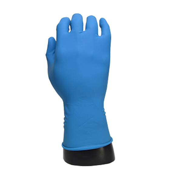 GUANTE LÁTEX 11 MIL SIN POLVO DESECHABLE LARGO 12" SAFEGRIP MICROFLEX ANSELL (PAQ. CON 50 PIEZA) AZUL 63-293