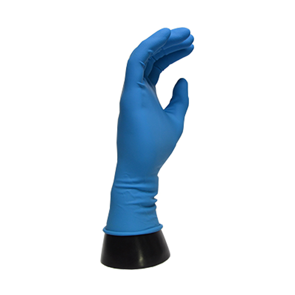 Guante Látex 11 mil sin Polvo Desechable Largo 12" SafeGrip Microflex Ansell (Paq. con 50 Pieza) Azul 63-293 - 1