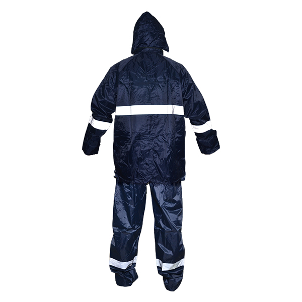 Amigo Safety Impermeable PVC/Poliéster 2 Pieza con Reflejante MRS Azul AZ