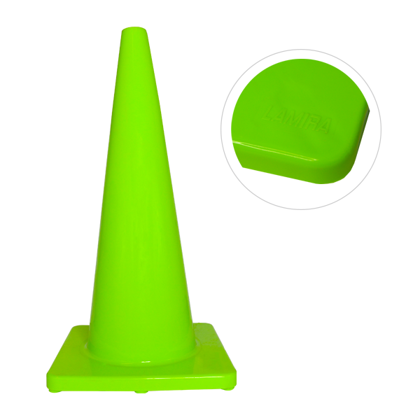 Cono PVC Premium de Seguridad LAMIRA Verde ATC-70V 70 cm - 1