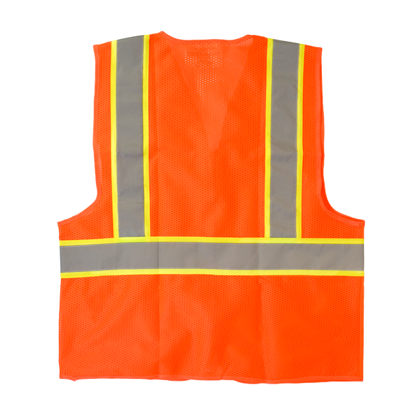 Chaleco Alta Visibilidad con Malla en Espalda LAMIRA Naranja LS-4051 - 1