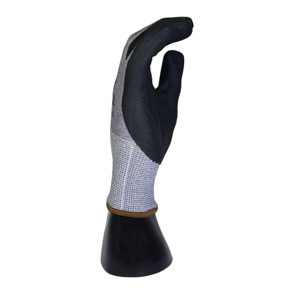 Guante, HPPE/Nylon/Poliéster/Spandex Recubierto de Nitrilo EDGE Ansell (Par) Gris/Negro 48-702 - 1