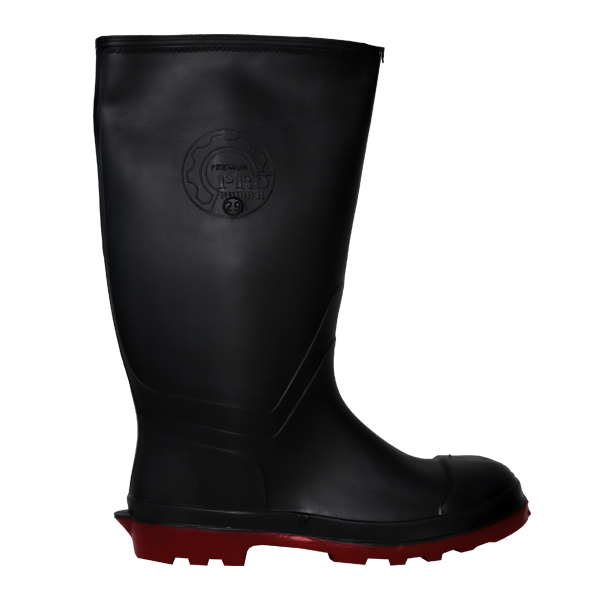 BOTA INDUSTRIAL SANITARIA SIN CASCO PRO RUBBER  NEGRO IIN