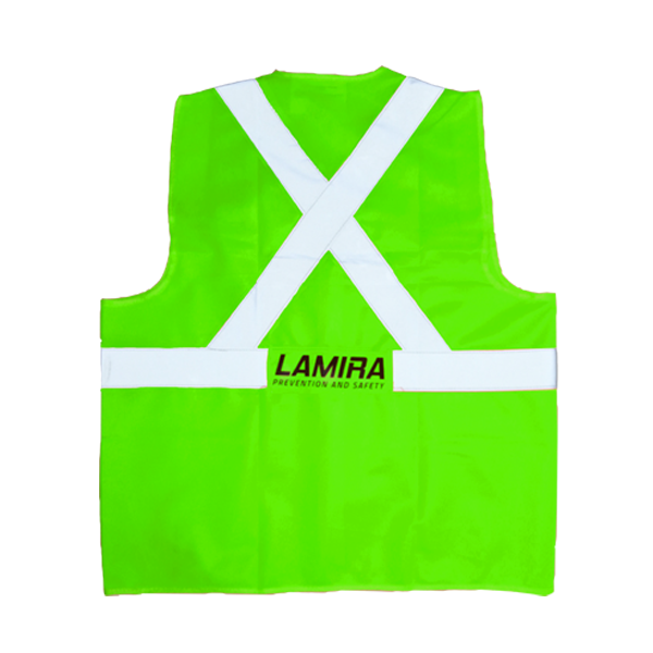 Chaleco Alta Visibilidad con Bolsas LAMIRA Verde LS-4050 - 1