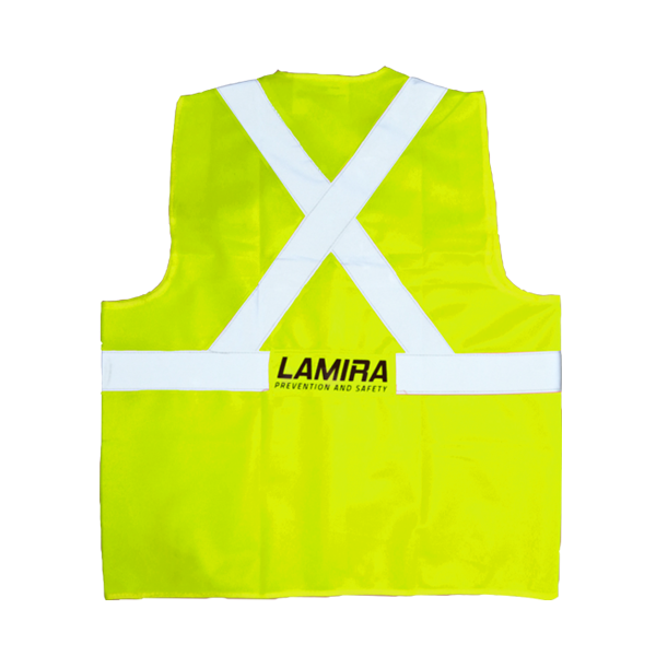 Chaleco Alta Visibilidad con Bolsas LAMIRA Amarillo LS-4050 - 1