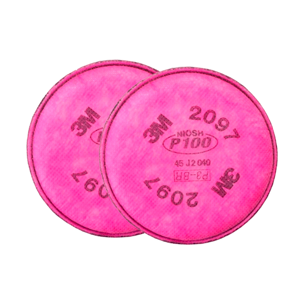 Filtro Polipropileno para Vapores Orgánicos y Ozono P100 2097 3M (Par) Rosa 70070710945 … - 0