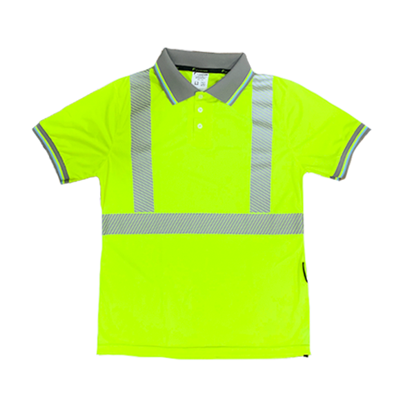 CAMISA TIPO POLO CON REFLEJANTE AMARILLO SR-120AMCR