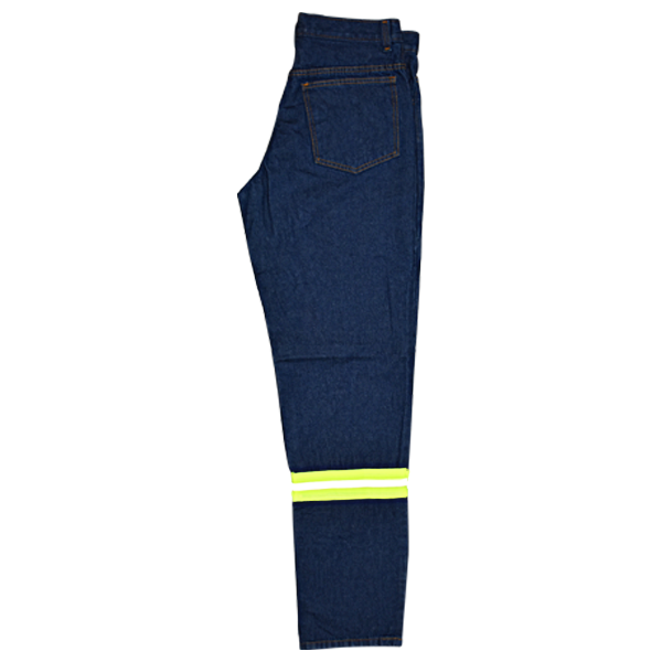 Pantalón Jeans Mezclilla 10.5 Oz. con Reflejante IPF Azul Marino  PANMEZSUAZHCR - 2