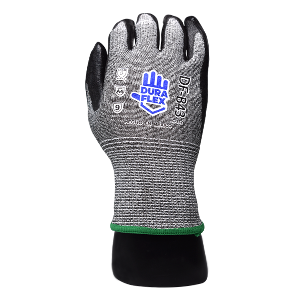  ROYAKI Guantes de limpieza resistentes a productos químicos,  juego de 2 pares de guantes de trabajo protectores de goma negra para  lavavajillas, guantes de laboratorio resistentes para uso general, talla L 