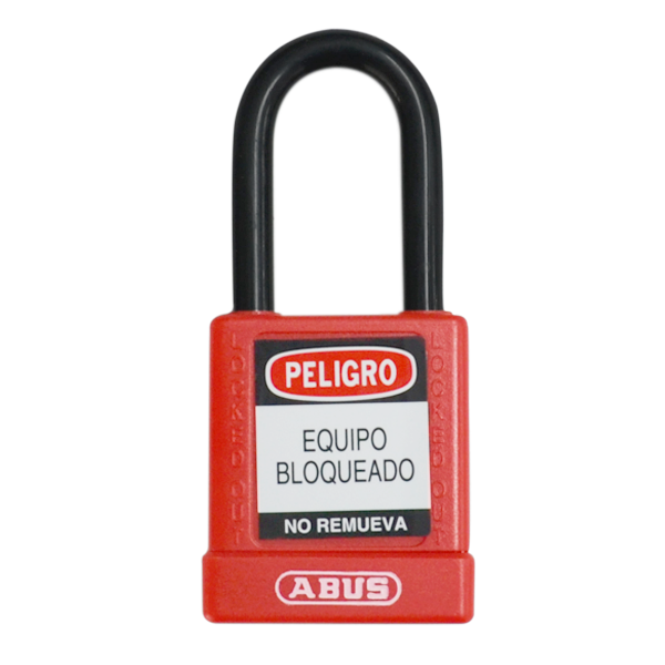 CANDADO DE SEGURIDAD ALUMINIO DIELÉCTRICO ABUS ROJO 74/40 40 X 90 MM