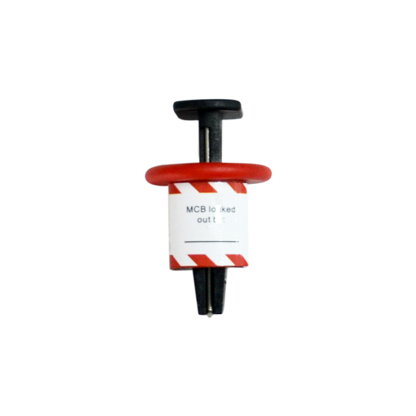 Bloqueo Safelock para Interruptor Eléctrico en Miniatura (Clavija estándar hacia afuera) ABUS Rojo 5261 ... - 2
