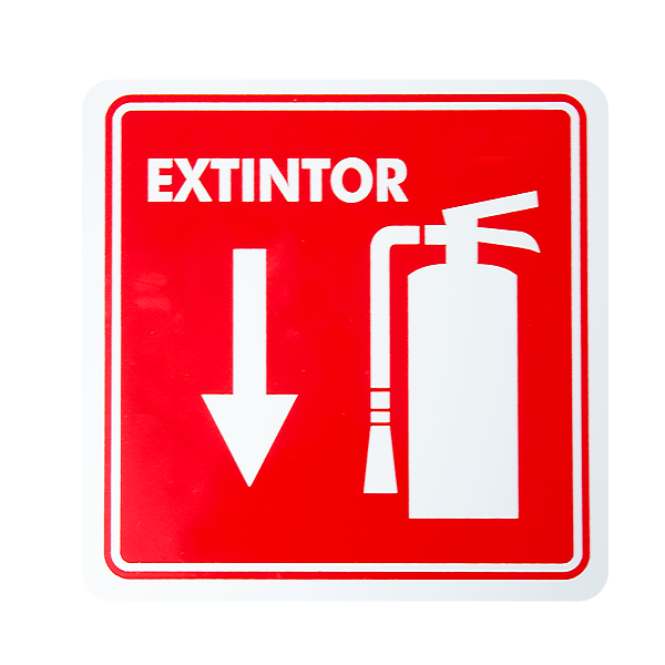 SEÑALAMIENTO ESTIRENO EXTINTOR EXTINPAR ... S00001-01 20 X 20 CM