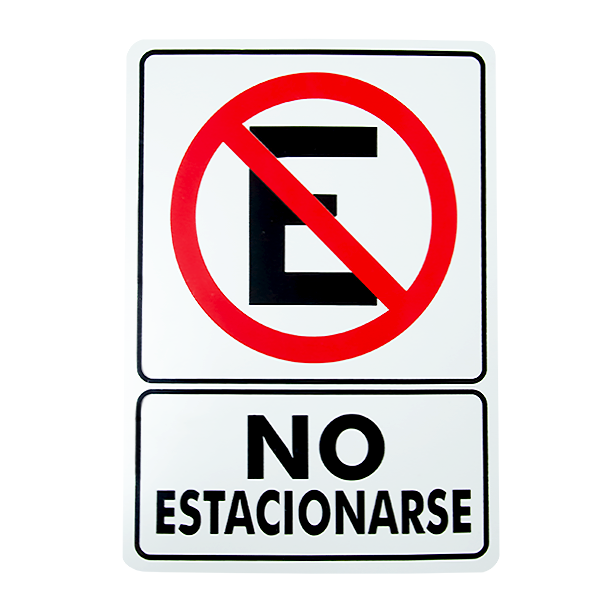 SEÑALAMIENTO ESTIRENO NO ESTACIONARSE EXTINPAR ... S00801-02 25 X 35 CM