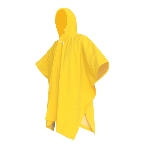 Impermeable PVC/Poliéster Calibre 0.33 mm Capamanga con Reflejante MRS Amarillo DZ1003R Unitalla - 1