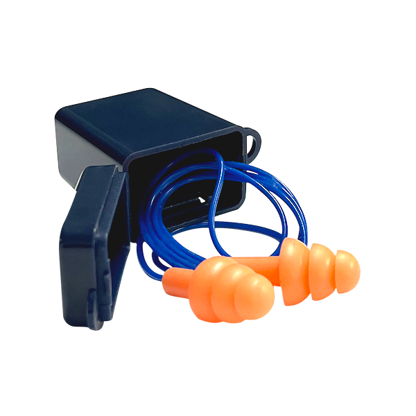 Tapón Auditivo Reutilizable con Cordón y Estuche SNR 35 dB NRR 27 dB MRS (Par) Naranja SQ1004 … - 1