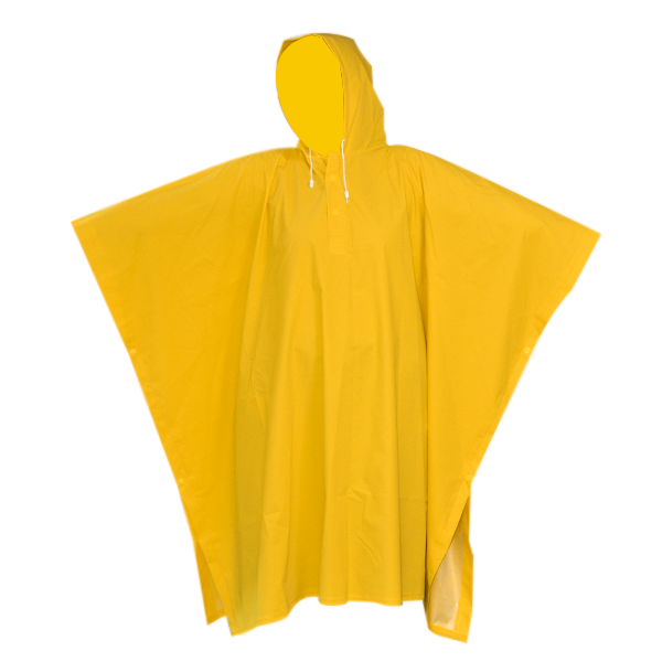 IMPERMEABLE PVC/POLIÉSTER CAPAMANGA CON REFLEJANTE LAMIRA AMARILLO LS-4480 UNITALLA