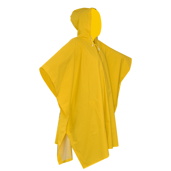 Impermeable PVC/Poliéster Capamanga con Reflejante LAMIRA Amarillo LS-4480 Unitalla - 1