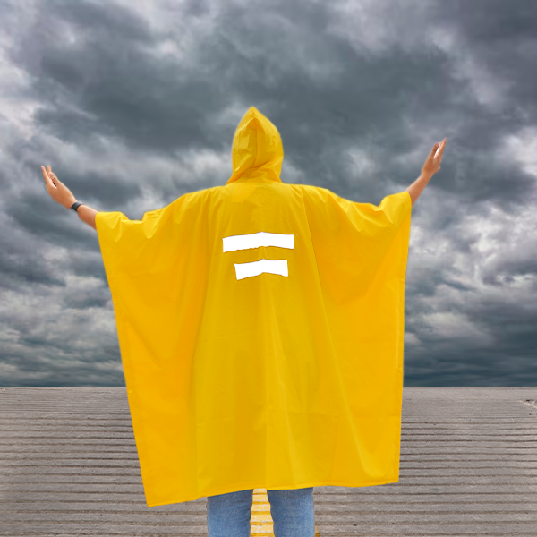 Impermeable PVC/Poliéster Capamanga con Reflejante LAMIRA Amarillo LS-4480 Unitalla - 3