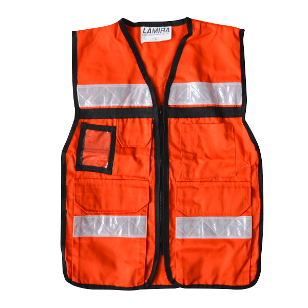 CHALECO RESCATISTA LAMIRA NARANJA LS-4415