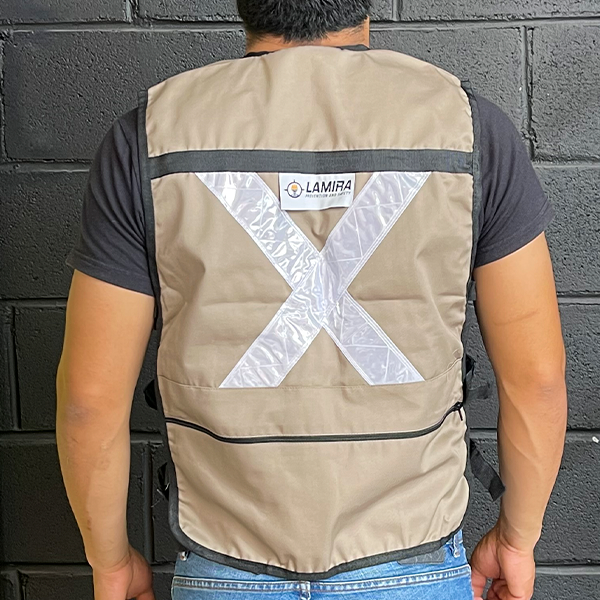 Chaleco Rescatista Lamira Beige LS-4415 - 3