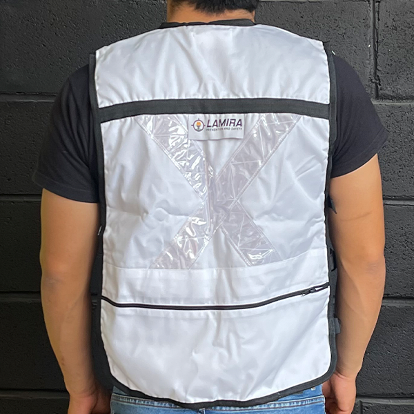 Chaleco Rescatista Lamira Blanco LS-4415 - 3