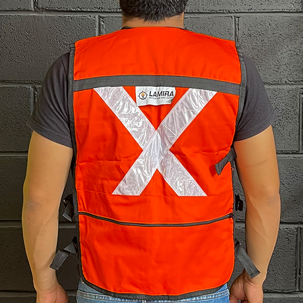 Chaleco Rescatista Lamira Naranja LS-4415 - 3