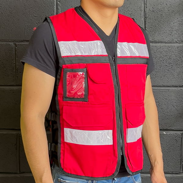 Chaleco Rescatista Lamira Rojo LS-4415 - 2